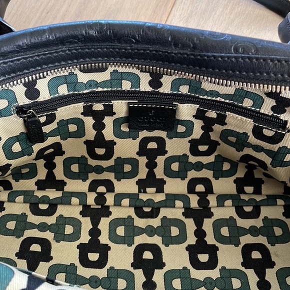 Gucci Black Guccissima Leather Princy Boston Bag with duster bag - Picture 12 of 16